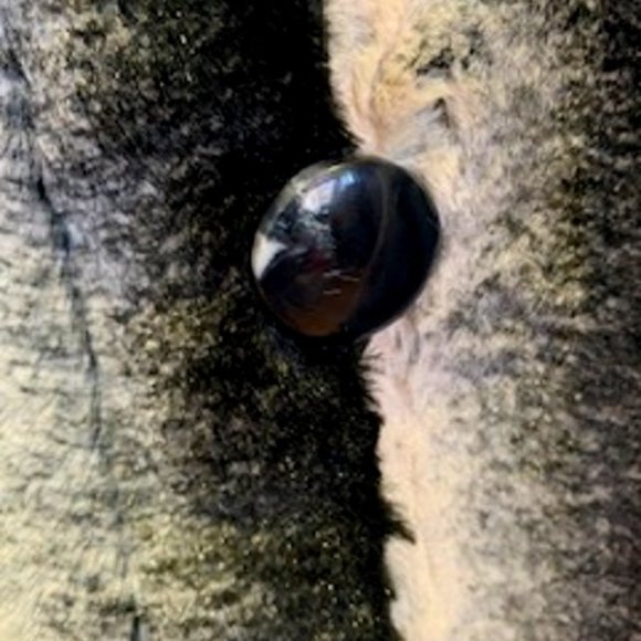 Women's Adrienne Landau Reversible Faux Fur Jacket/Coat Gray/White Striped Sz:L - Picture 6 of 10